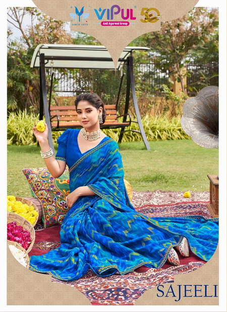 Sajeeli By Vipul Georgette Daily Wear Wholesale Sarees Wholesale Online