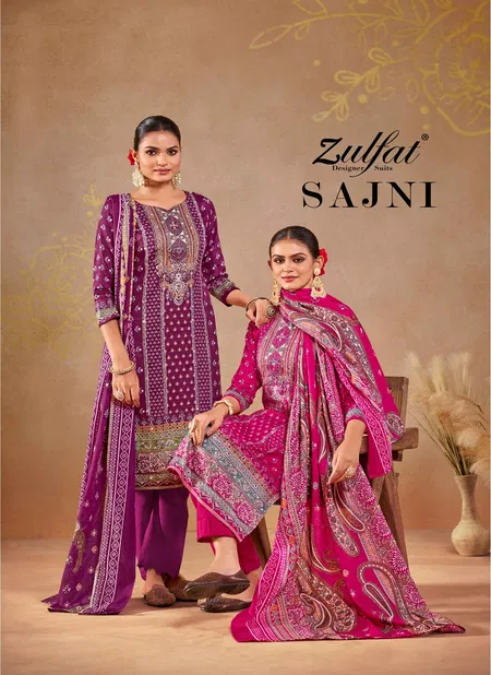 Sajni By Zulfat Printed Jam Cotton Dress Material Wholesale Shop In Surat Catalog