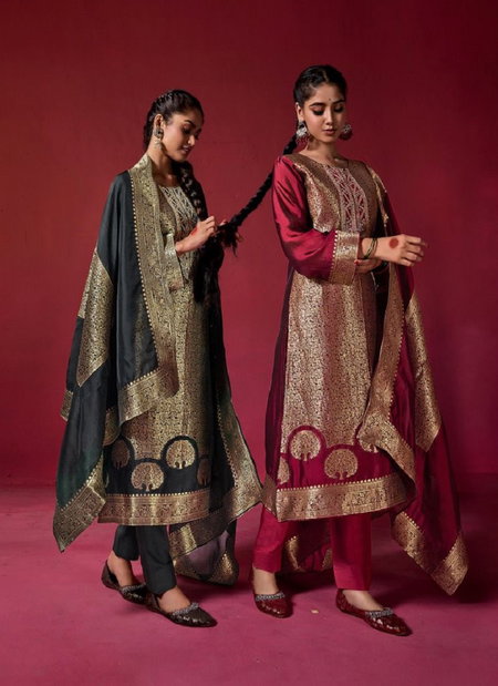 Sakhi By Ibiza Banglory Silk Embroidery Salwar Kameez Wholesale Price In Surat
