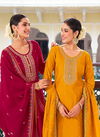 Sakhi Rangoon Embroidery Viscose Jacquard Kurti With Bottom Dupatta Wholesale Market In Surat
