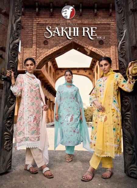 Sakhi Re Vol 2 By Af Linen Cotton Printed Plus Size Kurti With Bottom Dupatta Wholesale Market In Surat Catalog