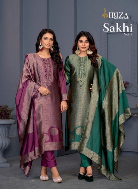 Sakhi Vol 4 By Ibiza Banglory Silk Embroidery Salwar Kameez Suppliers In India Catalog