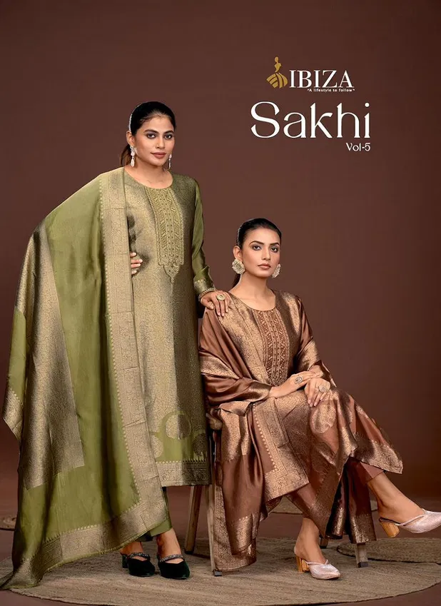 Sakhi Vol 5 By Ibiza Banglory Silk Embroidery Salwar Kameez Wholesalers In Delhi