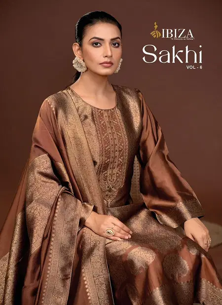 Sakhi Vol 6 By Ibiza Banglory Silk Embroidery Salwar Kameez Wholesale Market In Surat