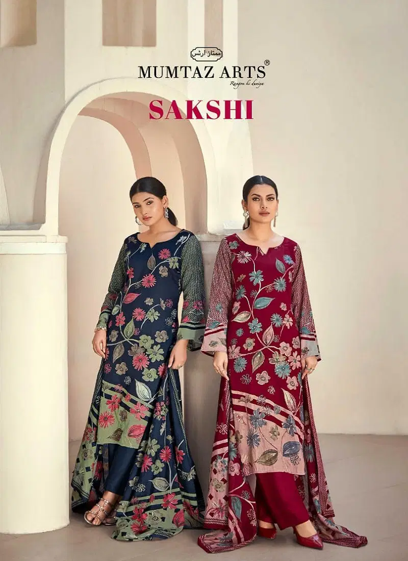 Sakshi By Mumtaz Jam Silk Digital Printed Dress Material Wholesale In India Catalog