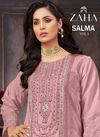 Salma Vol 1 By Zaha Heavy Embroidery Organza Pakistani Suits Wholesale Shop In Surat