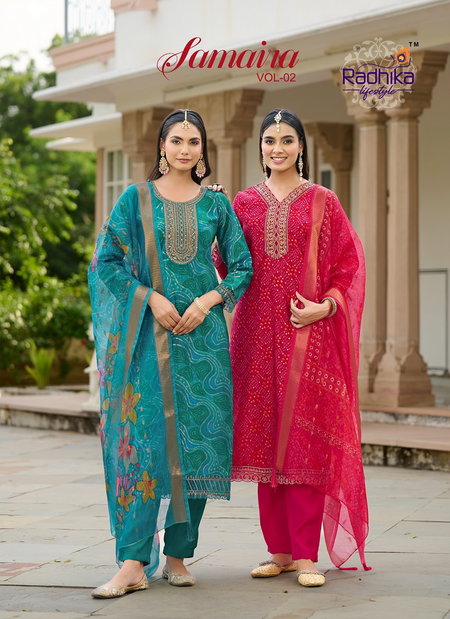 Samaira Vol 2 By Radhika Berlin Online Kurti With Bottom Dupatta Wholesale