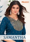 Samantha By Mukesh Rayon Embroidery Long Plus Size Kurtis Wholesalers In Delhi