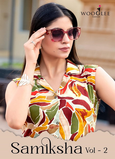 Samiksha Vol 2 By Wooglee Rayon Online Printed Kurti With Bottom Wholesale
