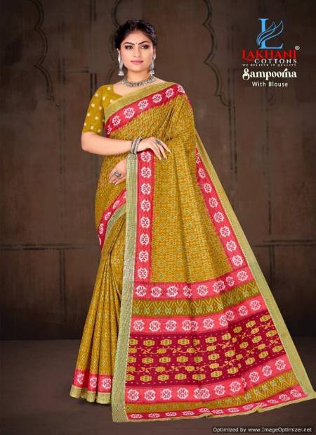 Sampoorna Vol 6 By Lakhani Cotton Printed Daily Wear Sarees Wholesale Market In Surat
 Catalog