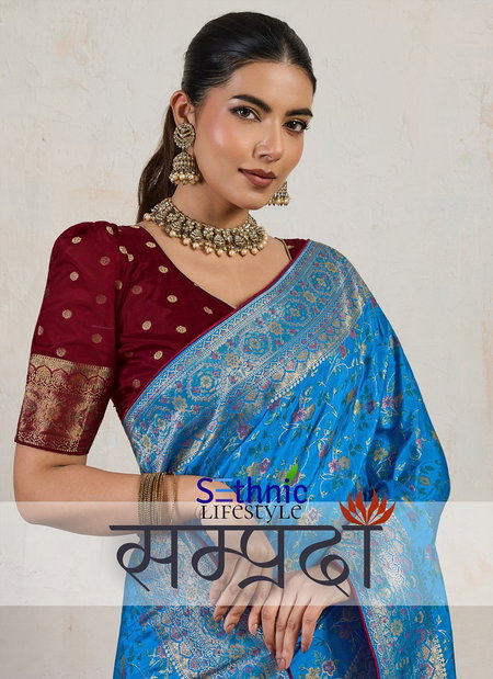 Samprada By Sethnic Makhmal Soft Silk Wedding Wear Saree Wholesale Online