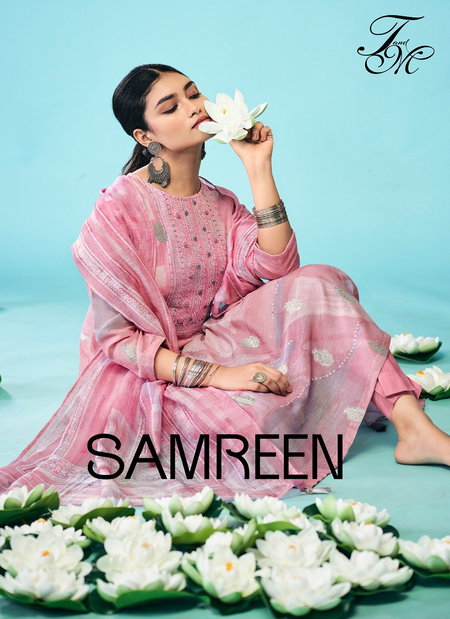 Samreen By T&M Linen Printed Dress Material Wholesale Shop In Surat