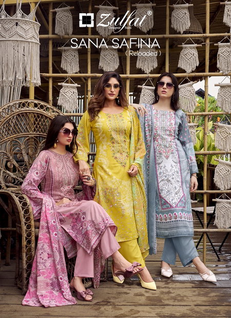 Sana Safina by Zulfat Pure Cotton Mal Mal Wholesale Designer Salwar Suits In India