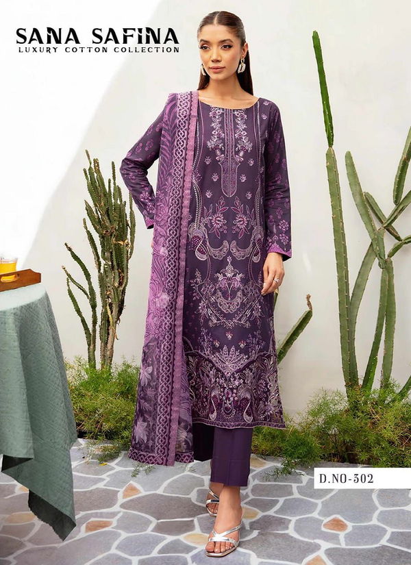 Sana Safina Vol 3 Luxury Cotton Pakistani Dress Material Wholesale Price In Surat
