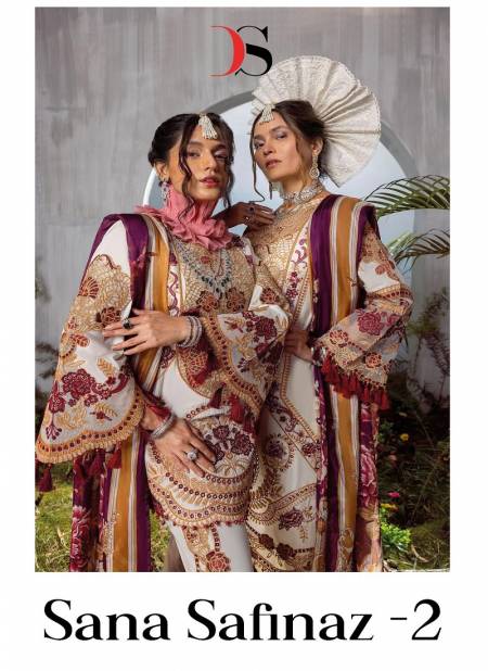 Sana Safinaz 2 By Deepsy Embroidery Cotton Pakistani Suits Wholesale Price In Surat
 Catalog