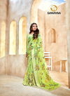 Sanayaa Amelia Latest Fancy Designer silk Casual Wear Linen Printed Saree Collection
