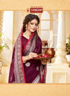 Sangam Indian Latest Fancy Festive Wear Designer Handloom Cotton Saree Collection
