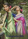Sangam Kalighata Silk Latest Fancy Designer Festive Wear Silk Sarees Collection

