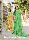 Sangam Kashmiri Cotton Latest Printed Casual Wear Designer Cotton saree Collection 