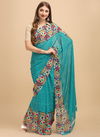 Sangam Lashkara Fancy Wear Reniyal Georgette Printed Designer Saree Collection