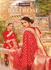 Sangam Red Rose Exclusive wedding Wear Pure Silk Designer Bridal Saree Collection