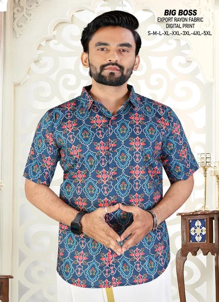Sangeet Big Boss Rayon Printed Mens Shirts Suppliers In India
