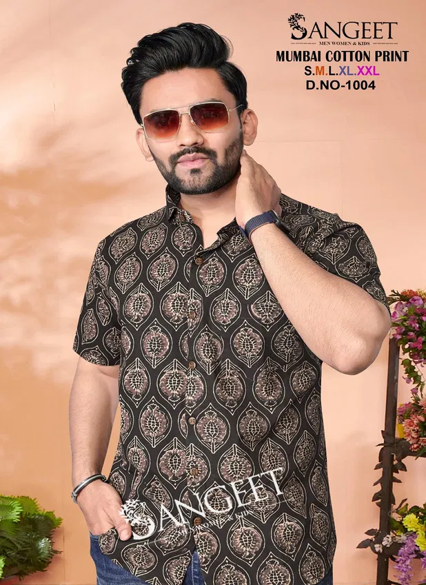 Sangeet Mumbai Cotton Print Mens T Shirt Wholesale In India