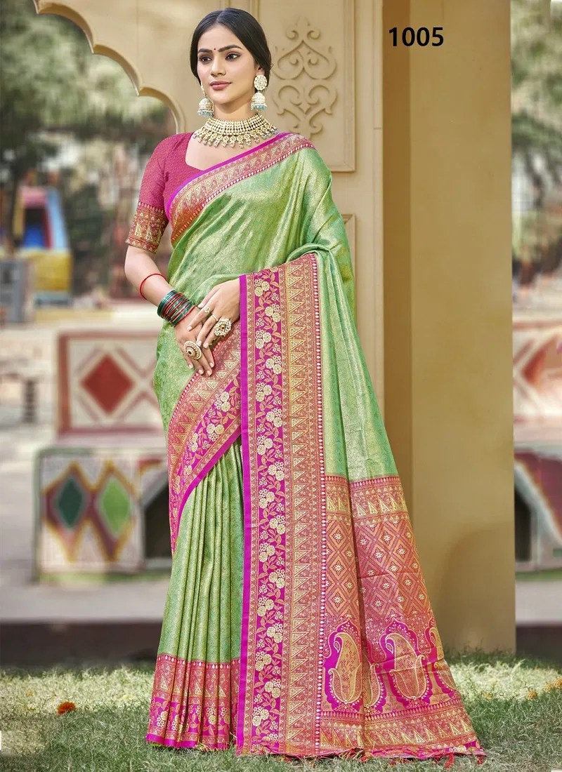 Sangeeta Silk By Bunawat Banarasi Silk Saree Wholesalers In Delhi Catalog