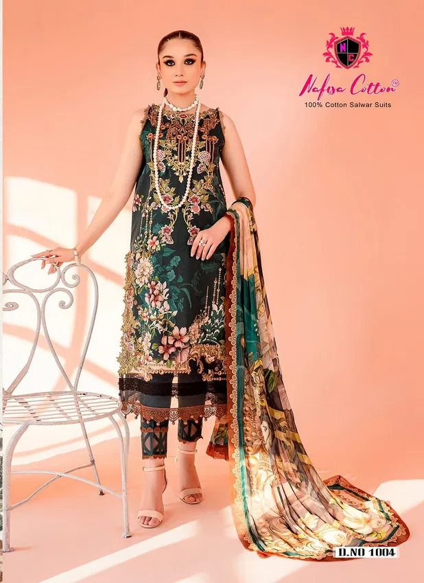 Saniya Vol-01 By Naffisa Karachi Dress Material Wholesale Market In Surat