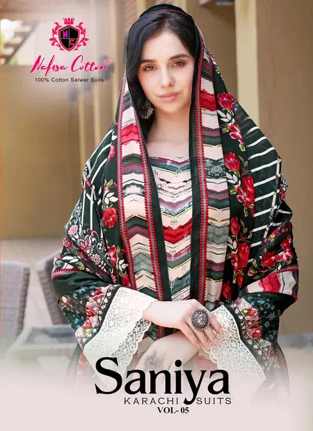 Saniya Vol 5 by Nafisa Cotton Digital Printed Dress Material Wholesale Shop In Surat
