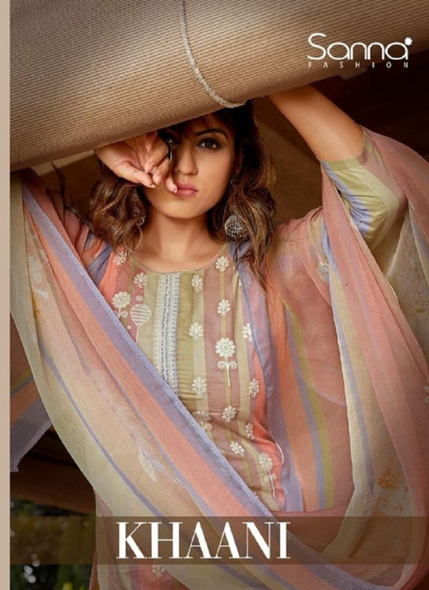 Sanna Khaani Printed With Fancy Work Casual Wear Salwar Kameez Collection
