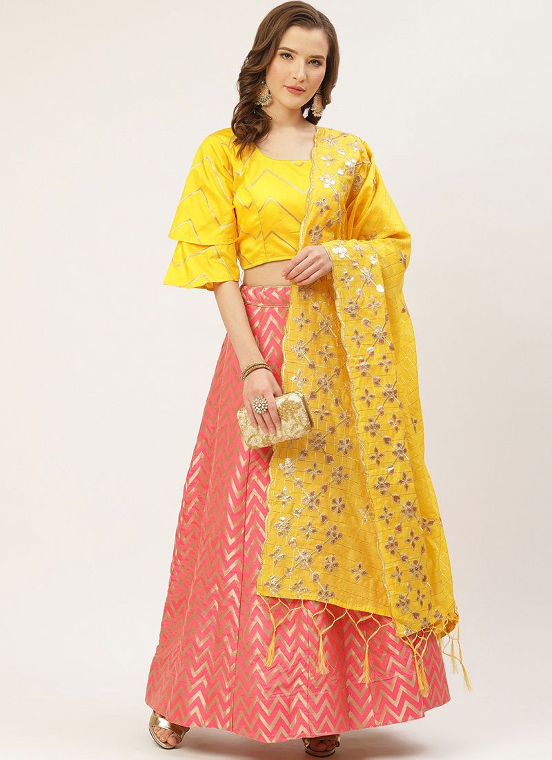 Sanskar Latest Designer Jacquard Party Wear Stylish Lehenga Collection
