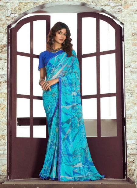 Sanskar Magic Book Designer Printed Ethnic Wear Georgette Fancy Saree Collection Catalog