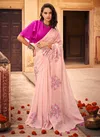 Sanskar Naari Party Wear Brasso Fancy Latest Saree Collection
