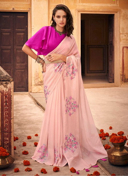 Sanskar Naari Party Wear Brasso Fancy Latest Saree Collection Catalog