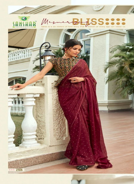 Sanskar Soni Kudi Pure Bamberg Chiffon Printed Party Wear Sarees Collection
 Catalog