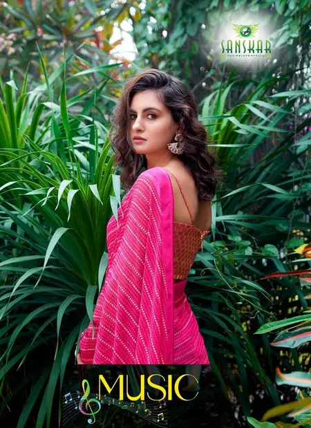 Music 60001-60008 By Sanskar Fancy Sarees Bulk Orders In India
