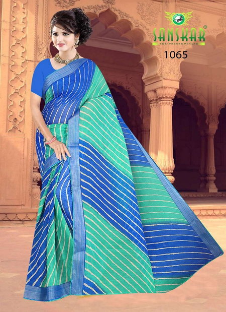 Saawan Ke Rang By Sanskar Fancy Soft Linen Leheriya Sarees Best Wholesale Shop In Surat