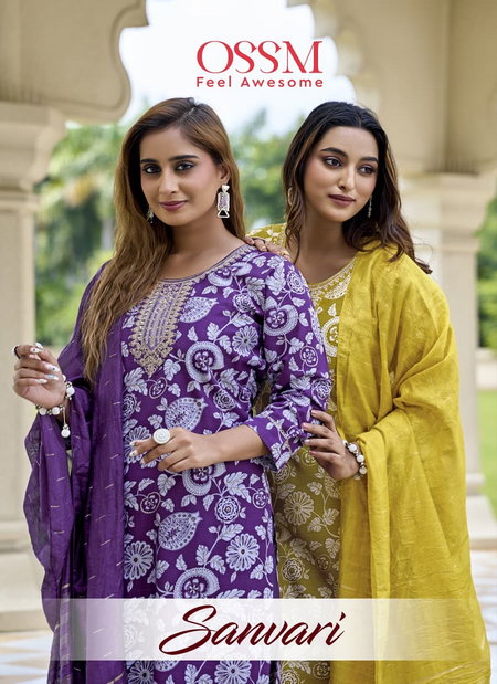 Sanvari By Ossm Vetican Kurti With Bottom Dupatta Wholesale Market In Surat
