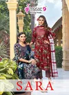 Sara Vol 16 By Mystic 9 Rayon Kurti With Bottom Dupatta Suppliers In India 