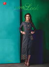 Saraa Launch New Latest Wonderful Party Wear Designer Kurti With Embroidery Work Three Fourth sleeves And Beautiful Neck Designs 