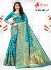 Sargam 8431 Latest Heavy Designer Wedding Wear Handloom Cotton Silk Designer Saree Collection 