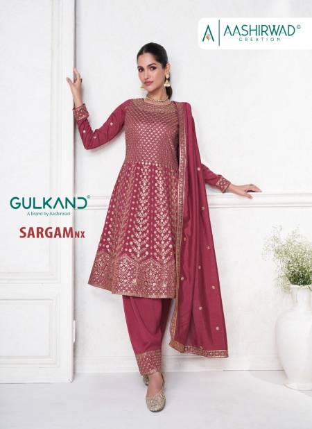 Sargam Nx By Aashirwad Heavy Premium Silk Readymade Suits Wholesale Shop In Surat Catalog