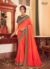 Saroj Afreen Exclusive Designer Vichitra Silk Festive Wear Saree Collection