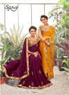 Saroj Bansuri Stylish Collection Of Party Wear Vichitra Silk Saree With Swarovski Butta