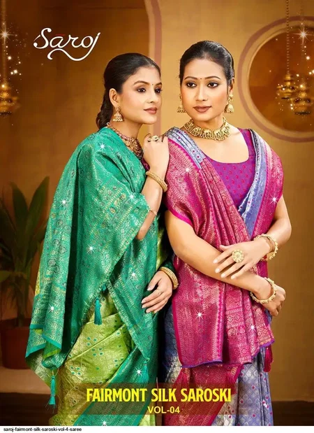 Fairmont Silk Saroski Vol 4 By Saroj Kanjivaram Silk Saree Wholesale Price In Surat