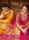 Saroj Juhi Cotton Silk Latest fancy Festive Wear Designer Cotton Sarees Collection
