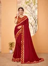 Saroj Natural Beauty Fancy Designer Festive Wear Vichitra Silk Saree Collection