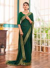 Saroj Prisha Designer Festive Wear Georgette Fancy Border Saree Collection