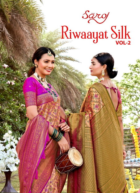 Saroj Riwaayat Silk Vol 2 Designer Silk Sarees Wholesale Shop In Surat
